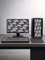 Blufury 24 Inch Computer Dust Cover Set for Monitor, CPU & Keyboard