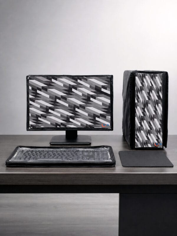 Blufury 24 Inch Computer Dust Cover Set for Monitor, CPU & Keyboard