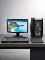 Blufury 24 Inch Computer Dust Cover Set for Monitor, CPU & Keyboard